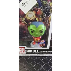 FUNKO POP MARVEL COMIC COVERS SKRULL AS IRON MAN # 16 #A95